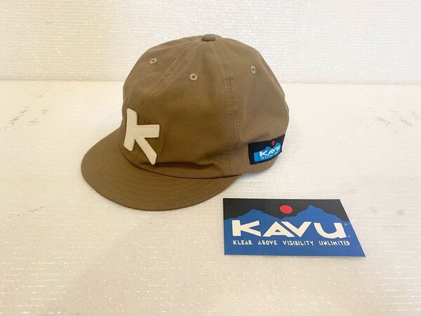 送料無料 KAVU カブー ベースボール キャップ CAP ベージュ 日本製 MADE IN NIPPON 美品