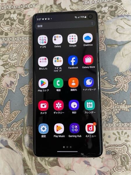 Galaxy S10 SC-03L ホワイト 画面割れ SIMフリー