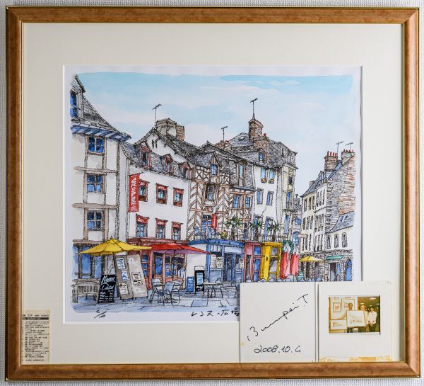 【真作保証】高橋文平「Paris」水彩原画 真筆 直筆サイン 額装品 絵画 Yahoo!オークション -「高橋文平」の落札相場・落札価格