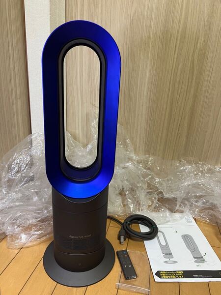 送料無料 (動作品)dyson ダイソン hot+cool ホット&クール 扇風機&セラミックファンヒーター AM09 リモコン付 (S-67)