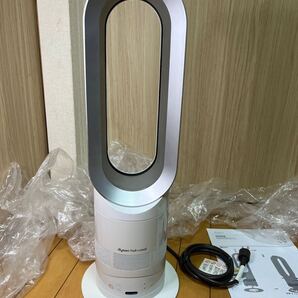 送料無料~( 動作品 )dyson ダイソン Hot + Cool AM05 ファンヒーター AM05 リモコン付き ホワイト (S-2)