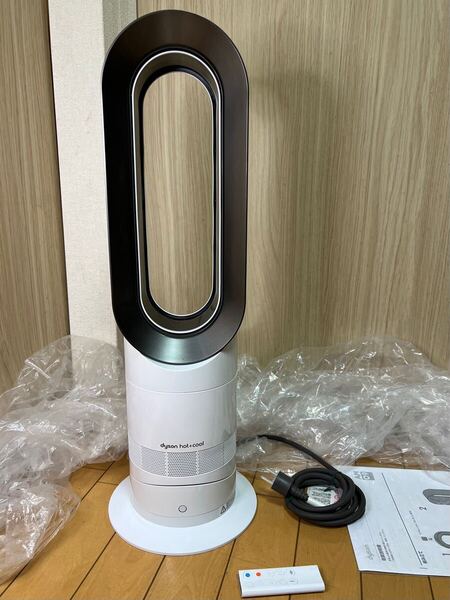 送料無料 (美品)dyson ダイソン hot+cool ホット&クール 扇風機&セラミックファンヒーター AM09 リモコン付 (S-12)
