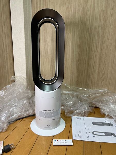 送料無料 (動作品)dyson ダイソン hot+cool ホット&クール 扇風機&セラミックファンヒーター AM09 リモコン付 (S-9)