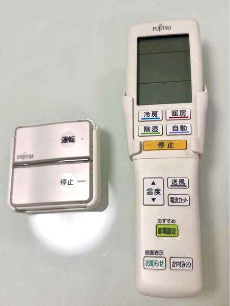 富士通 エアコン リモコン ar-fda1j ar-fea1j 運転スイッチセット FUJITSU