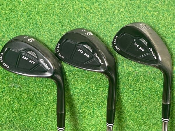 【中古】クリーブランド 588 RTX ウェッジ 50°/52°/ 56° 3本セット DynamicGold (S200)