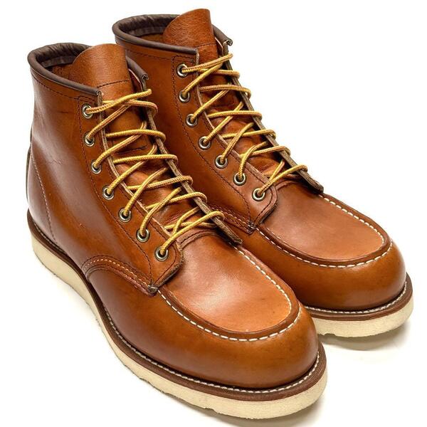 【未使用に近い】即決 RED WING レッドウィング 875 ワークブーツ アイリッシュセッター USA製 定番 27.5cm アメカジ レザー 本革 本皮 茶