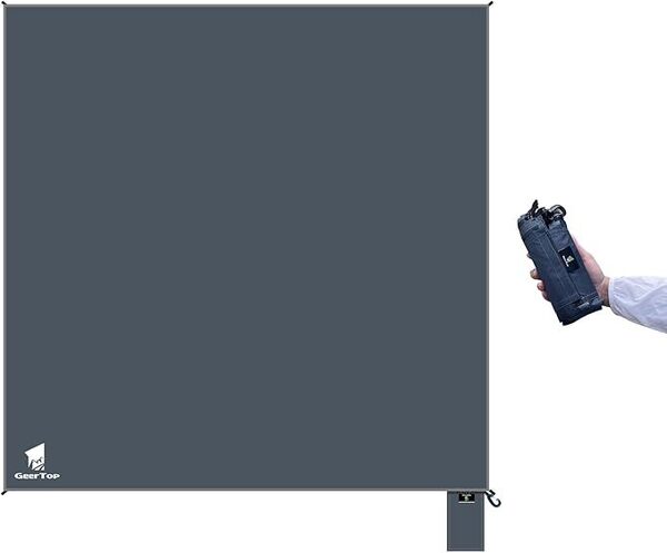 (210×210cm) Geer Top グランドシート テントシート 防水シート レジャーシート 耐水圧3000mm 撤収携帯便利 耐摩耗 軽量 コンパクト