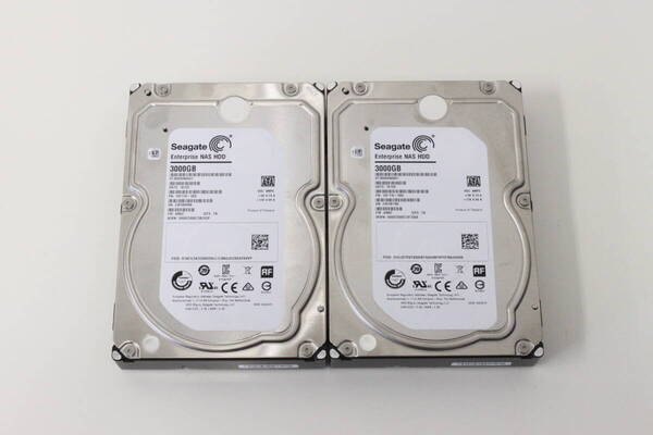 c641 送料無料! 2個セット! Seagate Enterprise NAS HDD ST3000VN0001 3.5インチ HDD 3TB