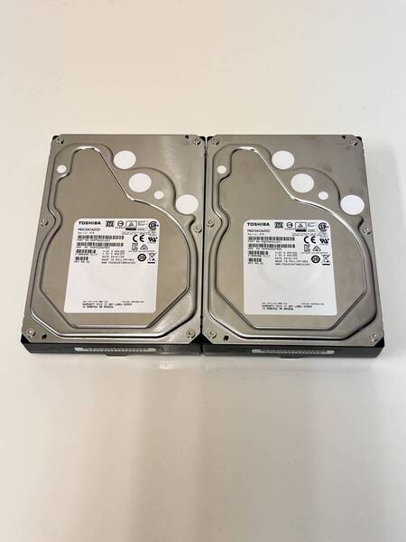 C-544 送料無料!2TB 2個セット TOSHIBA HDD 2TB MG03ACA200 3.5インチSATA HDD