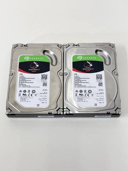 C-548 2TB 2個セット!SEAGATE IRONWOLF NAS 2TB ST2000VN004-2E4164