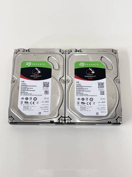 C-550 4TB 2個セット SEAGATE■IronWolf NAS■ST4000VN008-2DR166 4TB 3.5インチ HDD