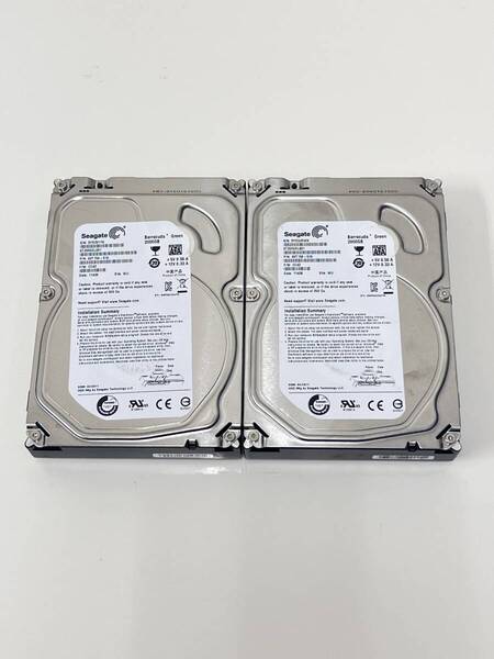C-566 送料無料!2個セット HDD2TB 3.5インチ SATA SEAGATE ST2000DL001