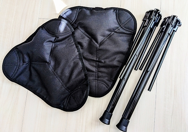 送料無料 新品 2脚セット モバイルチェア 折りたたみ椅子 軽量 伸縮式 アウトドア 高さ調整 コンパクト 収納バッグ付き 万博 耐荷重120KG