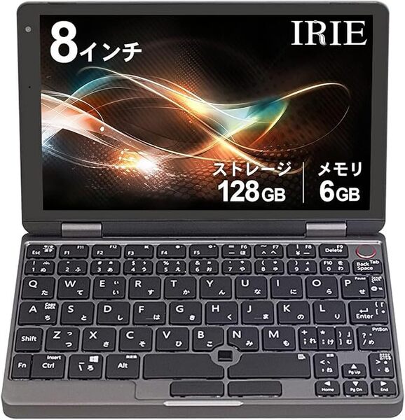 送料無料 FFF UMPC Windows11 8インチ ノートパソコン pc 日本語キーボード メモリ6GB eMMC128GB タッチスクリーン 360度回転 FFF-PCM2B