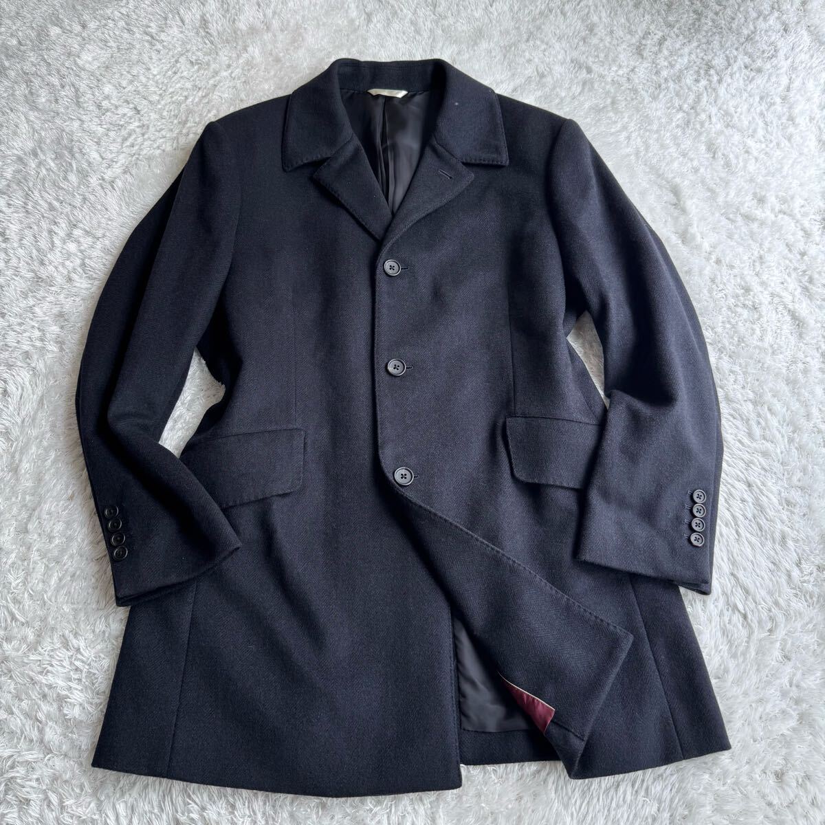 Paul Smith コレクション 人気の黒 ウール ラムウールコート L 2025年最新】Yahoo!オークション -ポール スミス コートの中古品