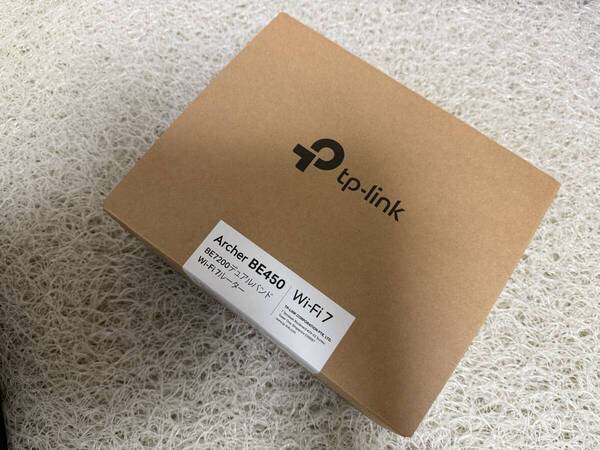 【新品未使用】BE7200デュアルバンドWi-Fi 7ルーター Archer BE450 TP-Kink 無線LAN