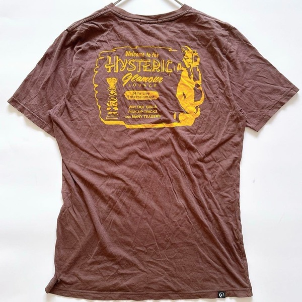 Y2K HYSTERIC GLAMOUR ヒステリックグラマー 半袖 Tシャツ ヒスガール ロゴプリント L 木村拓哉 着用 キムタク ヴィンテージ ストリート