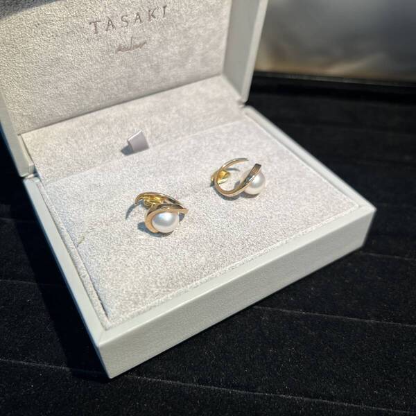 TASAKI タカサキ パール ピアス 箱付き