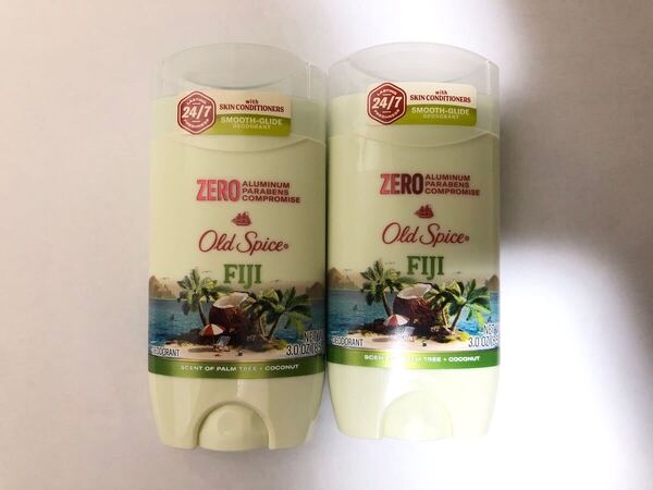 《2本》OldSpice FIJI オールドスパイス フィジー ココナッツ アルミニウムフリー 制汗剤 85g