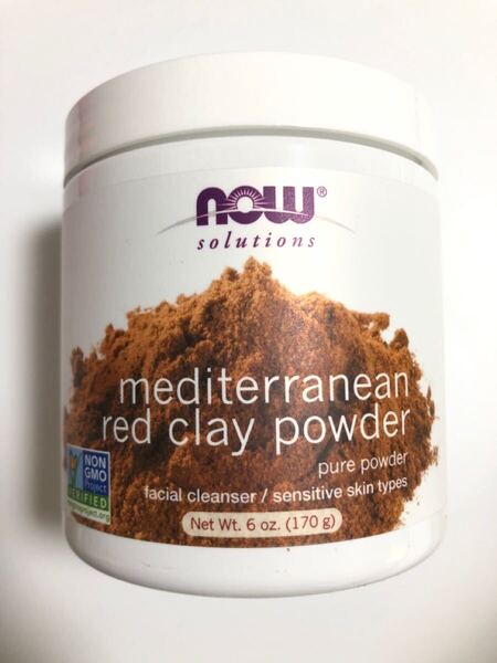 NOW FOODS 100%天然 モロッコ産 レッドクレイパウダー (ナウフーズ クレイパウダー 泥パック 洗顔パック 乾燥肌 モンモリロナイト)