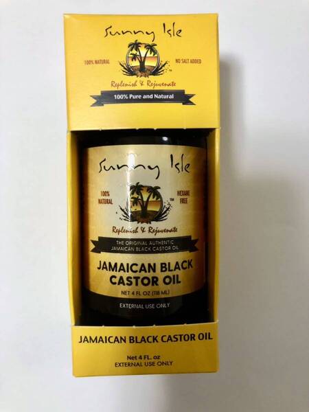 《送料無料》ブラックキャスターオイル(ジャマイカ産 100%天然ひまし油) 118ml Sunny Isle CASTOR OIL カスターオイル ヘリテージ