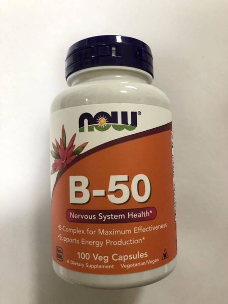 【送料無料】B-50 《100カプセル》(ビタミンB1,B2,B3,B6,B12 葉酸 ビオチンNOWFOODS ナウフーズ Bコンプレックス B50 now)