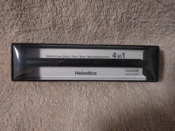 Helvetica ヘルベチカ4in1 多機能ボールペン/シャープペン