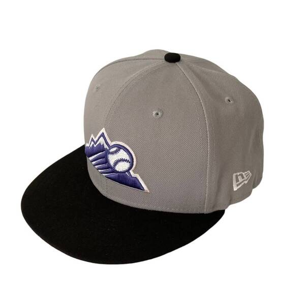 NEW ERA ニューエラ フラットキャップ グレー 黒 帽子 ALL STAR GAME 2021 59FIFTY MLB コロラド・ロッキーズ メンズ