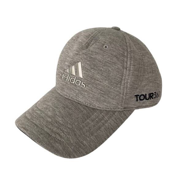 adidas アディダス ゴルフキャップ グレー ロゴ入り ツアーキャップ TOUR360 趣味 スポーツ メンズ フリーサイズ