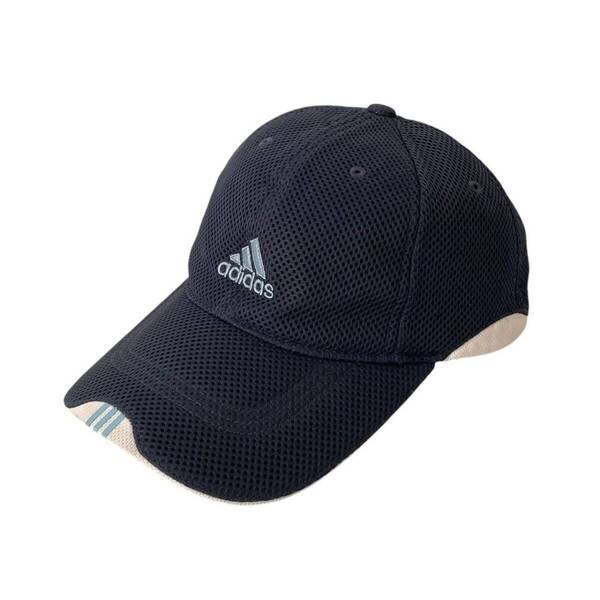 adidas アディダス メッシュキャップ 紺 水色 ロゴ入り キャップ 帽子 ゴルフ 趣味 スポーツ メンズ
