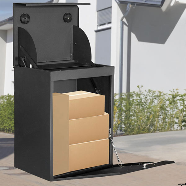 【防水防塵ポスト一体型宅配BOX】 屋外用ポスト 幅44cm 盗難防止 大容量 郵便受け 壁掛け 置き配 防水 防塵 簡単設置