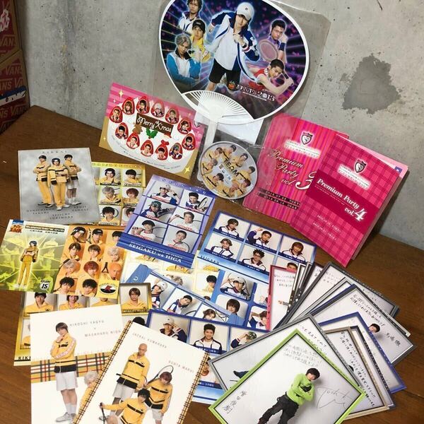 【即決/送料無料】テニスの王子様ミュージカル テニミュグッズ大量まとめ売り サポーターズ ポストカード フォトカード うちわ トレー 中古