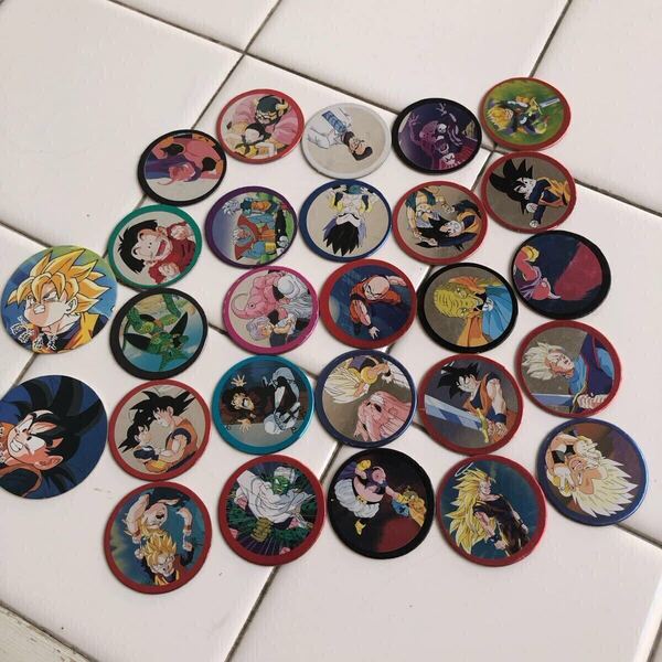 【即決/送料無料】DRAGON BALL ドラゴンボールZ当時物ミニメンコ27枚アソートセットまとめ売り 中古 年代物