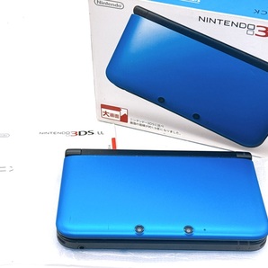 【21630】ニンテンドー3DSLL 本体 ブルーブラック Nintendo ゲーム 大画面 カメラ ペン 2画面 任天堂 テレビゲーム DS BLUE BLACK
