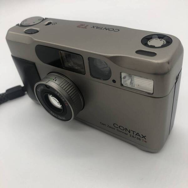 【28429】CONTAX コンタックス T2 フィルムカメラ Carl Zeiss Sonnar 2.8/38 チタン製 305g チタンシルバー