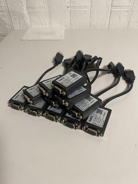 送料無料 11個セット HDMI出力→VGA(D-SUB15ピン)変換ケーブル NEC PC-VP-BK07 / HDMI出力をD-SUB15ピン(VGA)に変換 プロジェクター等に!