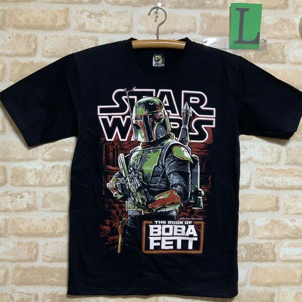 スターウォーズ ボバフェット Tシャツ Lサイズ 管3038 star wars 海外製