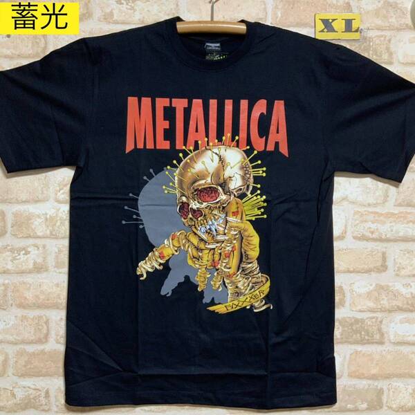 メタリカ Metallica Tシャツ XLサイズ 蓄光 GLOW IN THE DARK 半袖 バンド