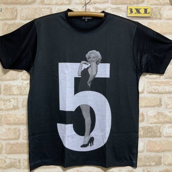 マリリンモンロー Tシャツ 3XLサイズ Marilyn Monroe No.5 XXXL ビッグサイズ 半袖