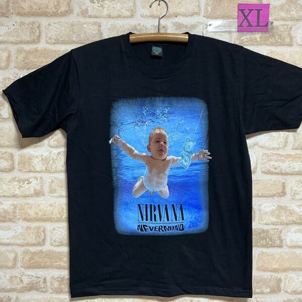 ニルヴァーナ Tシャツ XLサイズ NIRVANA 赤ちゃん ニコちゃん ロックバンド バンドTシャツ 半袖