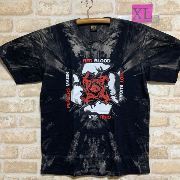 レッド・ホット・チリ・ペッパーズ Tシャツ XLサイズ レッチリ レッドホットチリペッパーズ タイダイ ムラ染 絞り染め ロックバンド