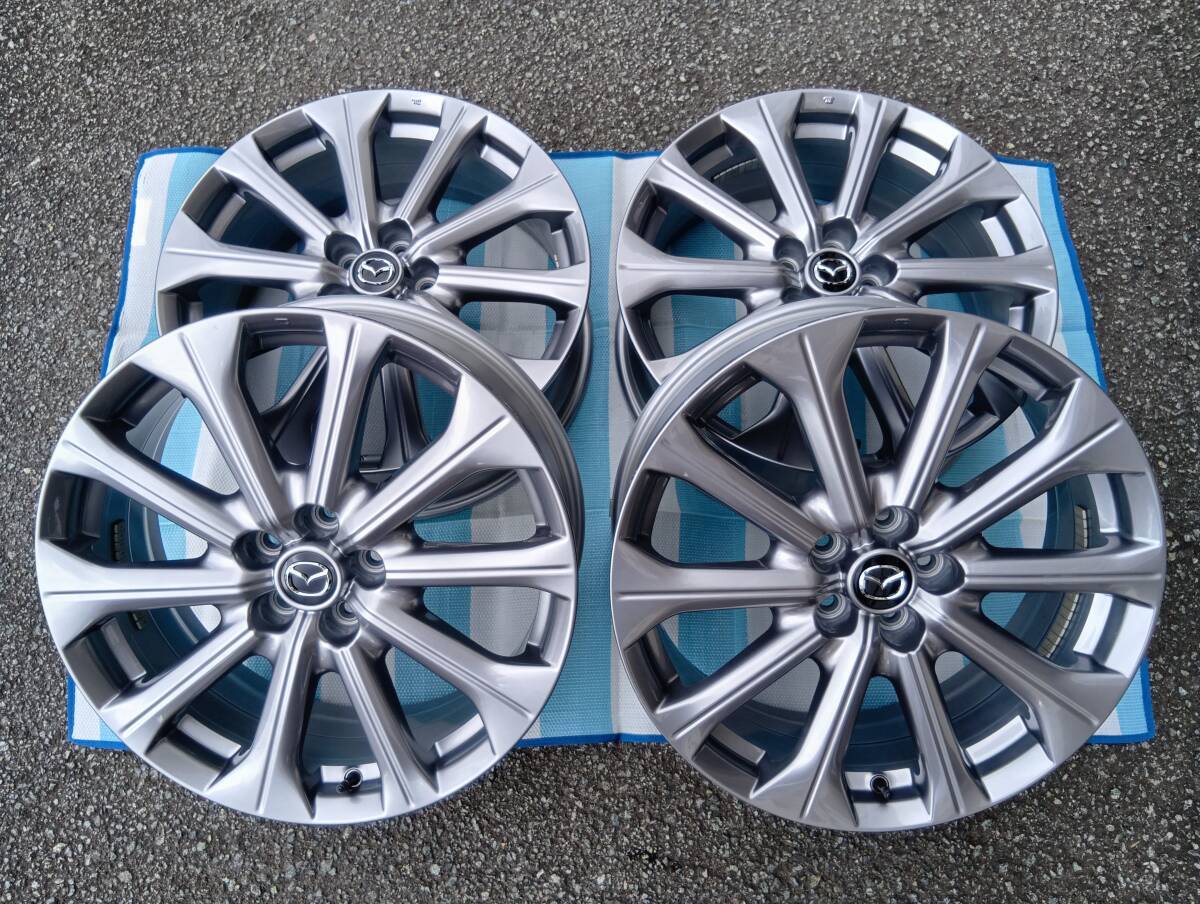 Mazda 純正20インチ シルバー アルミホイール 新車外し 美品】マツダ CX-60 純正 20in 7.5J +45 PCD114.3 4本