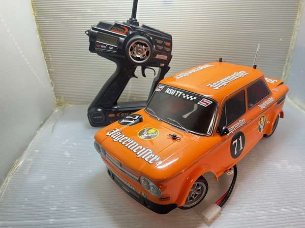タミヤ 1/10RC NSU TT イェーガーマイスター (M-05シャーシ) 完成品 メカ類搭載済み 即走行可能