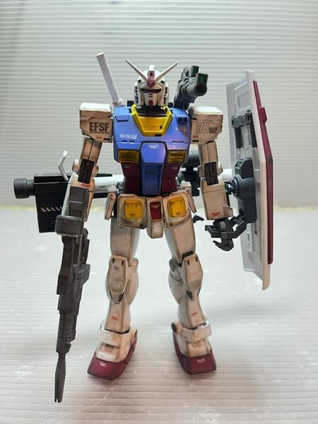 ガンプラ MG マスターグレード 機動戦士ガンダム THE ORIGIN RX-78-2 ガンダム ウェザリング 全塗装完成品