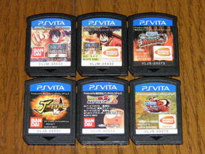PSVITA ワンピース 海賊無双 2+3+バーニングブラッド+アンリミテッドワールドR+ドラゴンボールZ バトルオブZ+Jスターズ VS