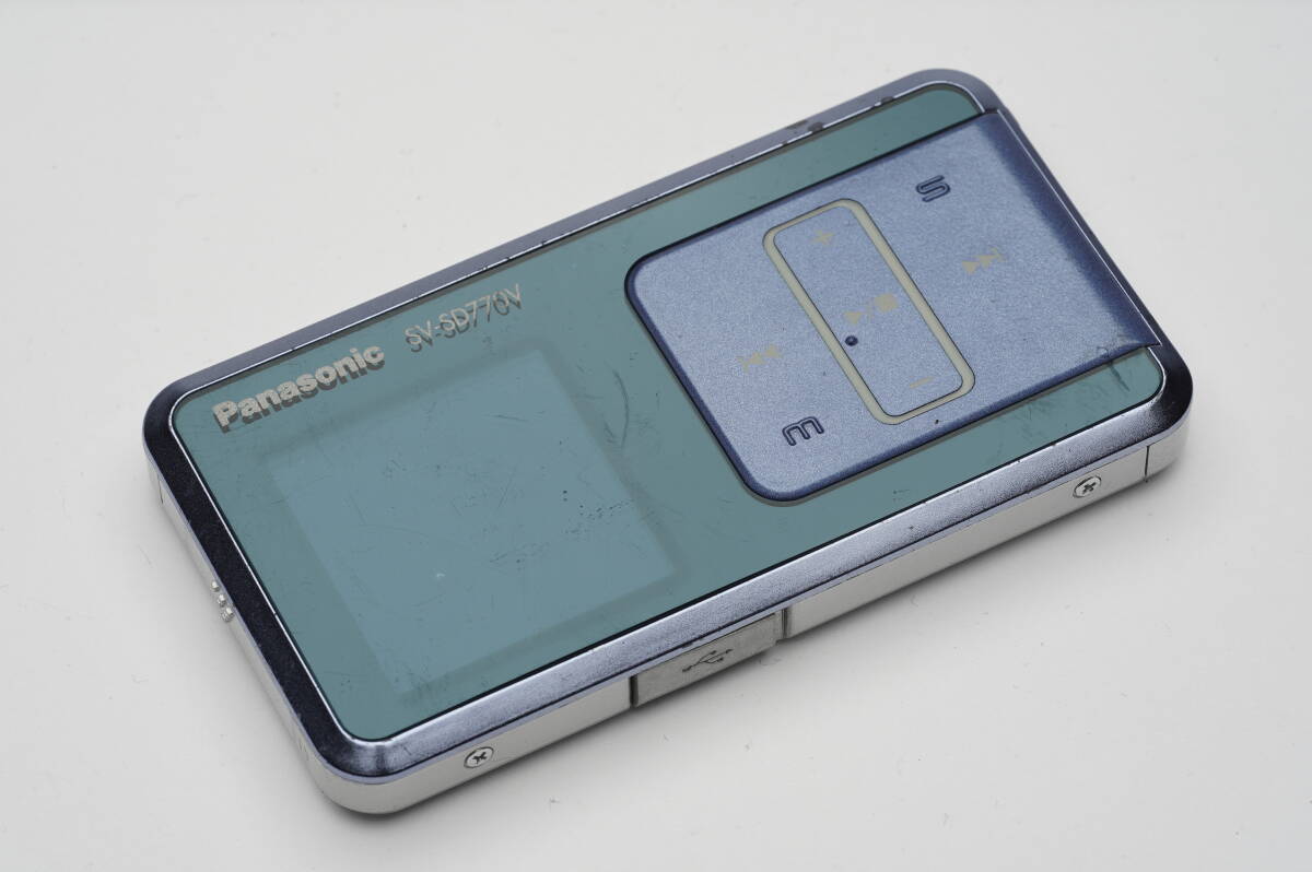 (未使用･未開封品)　（パナソニック）Panasonic SDオーディオプレーヤー D-snap シルバー SV-SD770V-S 0pbj0lf 概要 SDオーディオプレーヤー SV-SD770V | オーディオ | Panasonic