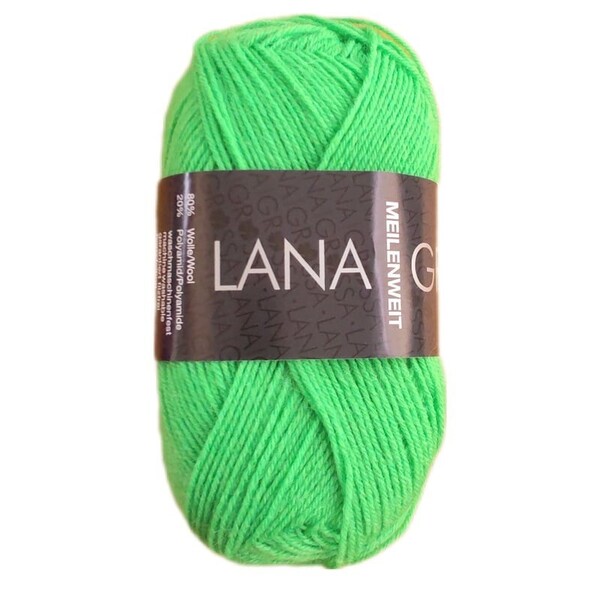 Lana grossa ラナグロッサ 単色 50g 1394番 ネオングリーン