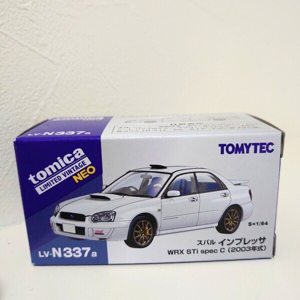 トミカリミテッド ヴィンテージNEO LV-N337a スバル インプレッサ WRX STi spec C ホワイト 白 2003年式 トミーテック新品 MINI GT ミニ GT