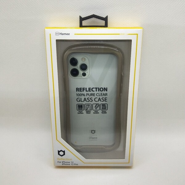 (E03)iFace iPhone12/12Pro用 スマホケース アイフェイス 強化ガラスクリアケース