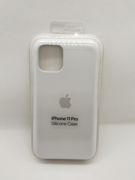 (M05)APPLE iPhone11Pro用 シリコンケース ホワイト